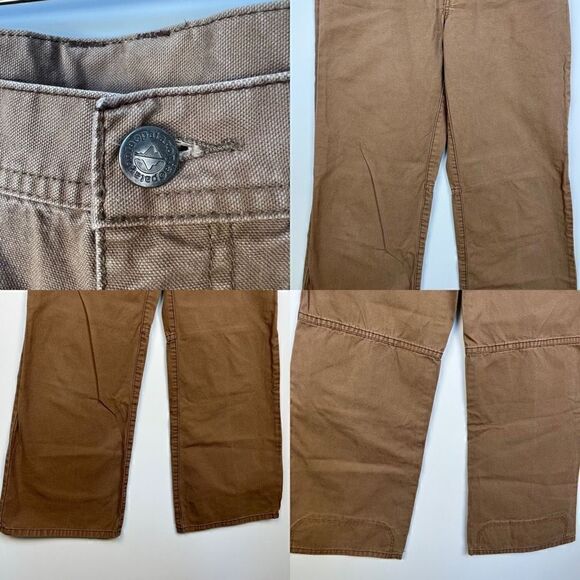 Vintage Patagonia Canvas Work Pants Organic Cotton Utility Wide Leg women’s sz 8 - Picture 7 of 8